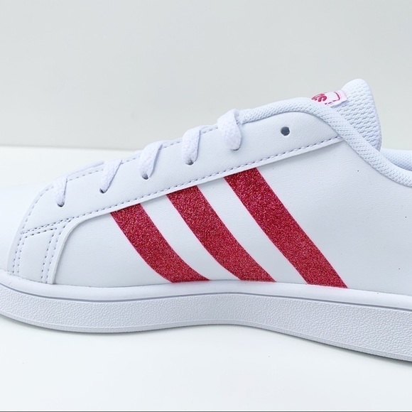 adidas GRAND COURT SHOES White/Glitter Pink - Picture 6 of 15